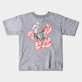 Centaur with roses Kids T-Shirt